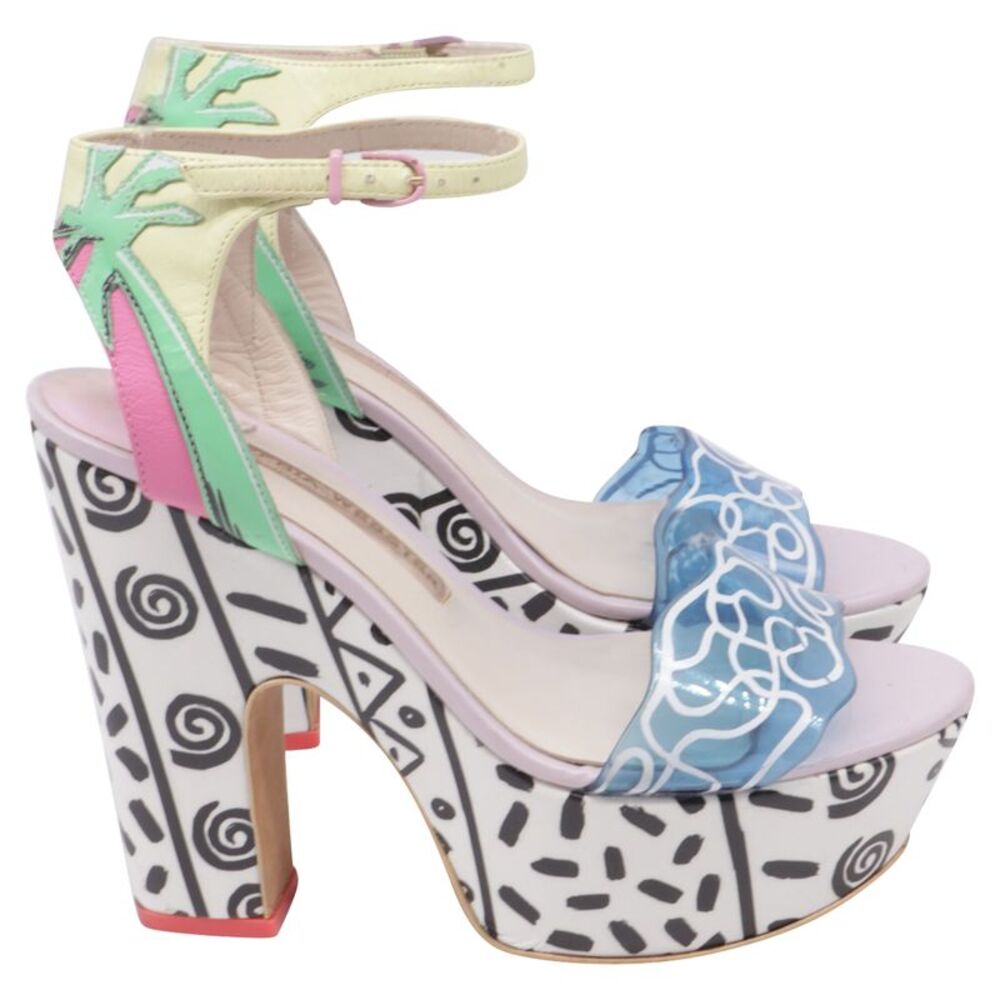 Sophia Webster Jade Malibu Platform Sandals in Multicolor PVC